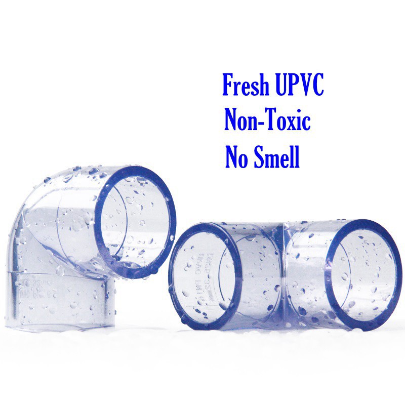 Đầu nối ống nước bằng PVC trong suốt đường kính chuyên dụng 20mm đến 40mm