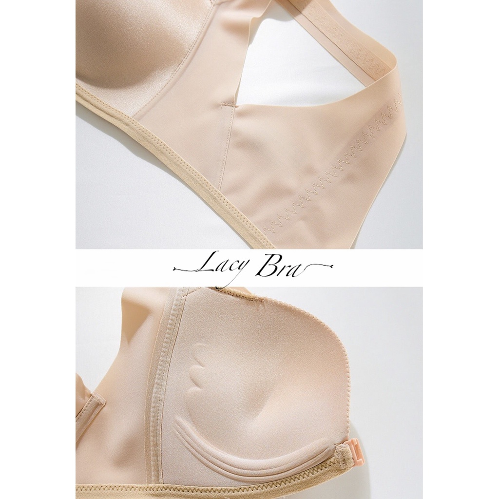 [Tặng Quà Dây Buộc Tóc] Áo Lót Đúc Su Không Gọng Khuy Cài Trước Nâng Ngực Lacy Bra - AL31 | BigBuy360 - bigbuy360.vn