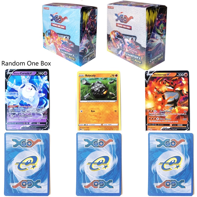 40pcs/324pcs Pokemon Cards Game Random Pikachu Flash Card Box Collectible Kids Toy Gift Card toy for child