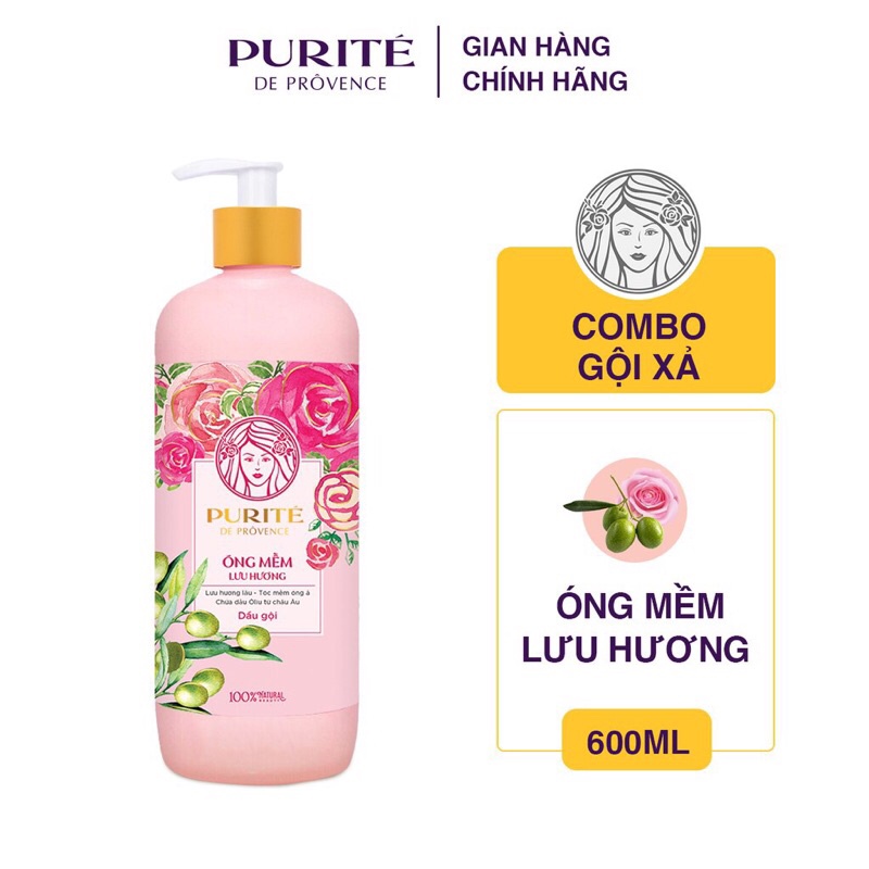 Dầu Gội Mềm Mượt Purite By Provence 600ml