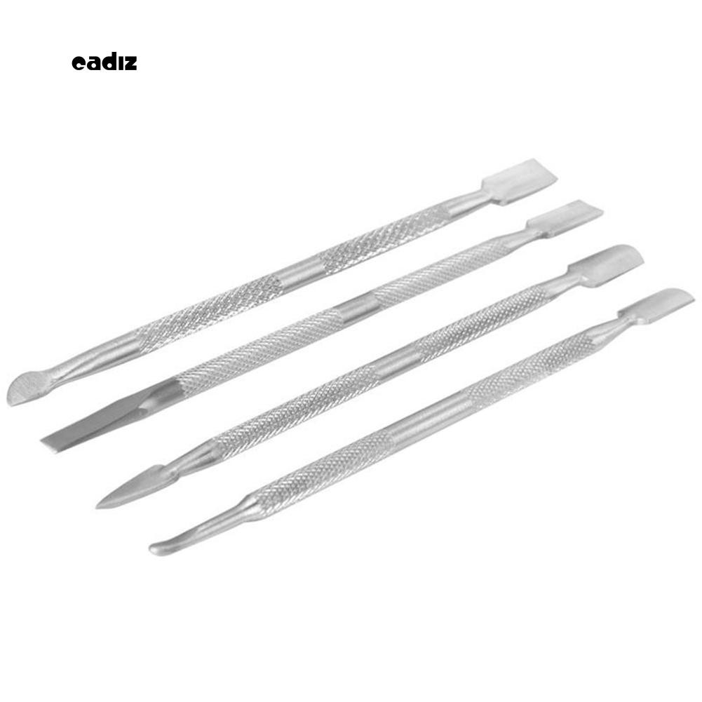 Bộ 4 dụng cụ làm móng tay loại bỏ da bằng thép không gỉ