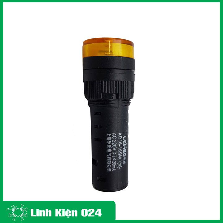 Đèn báo nguồn có còi AD16-16SM 12VDC/24VDC/220VAC 3 màu đỏ/vàng/xanh lá