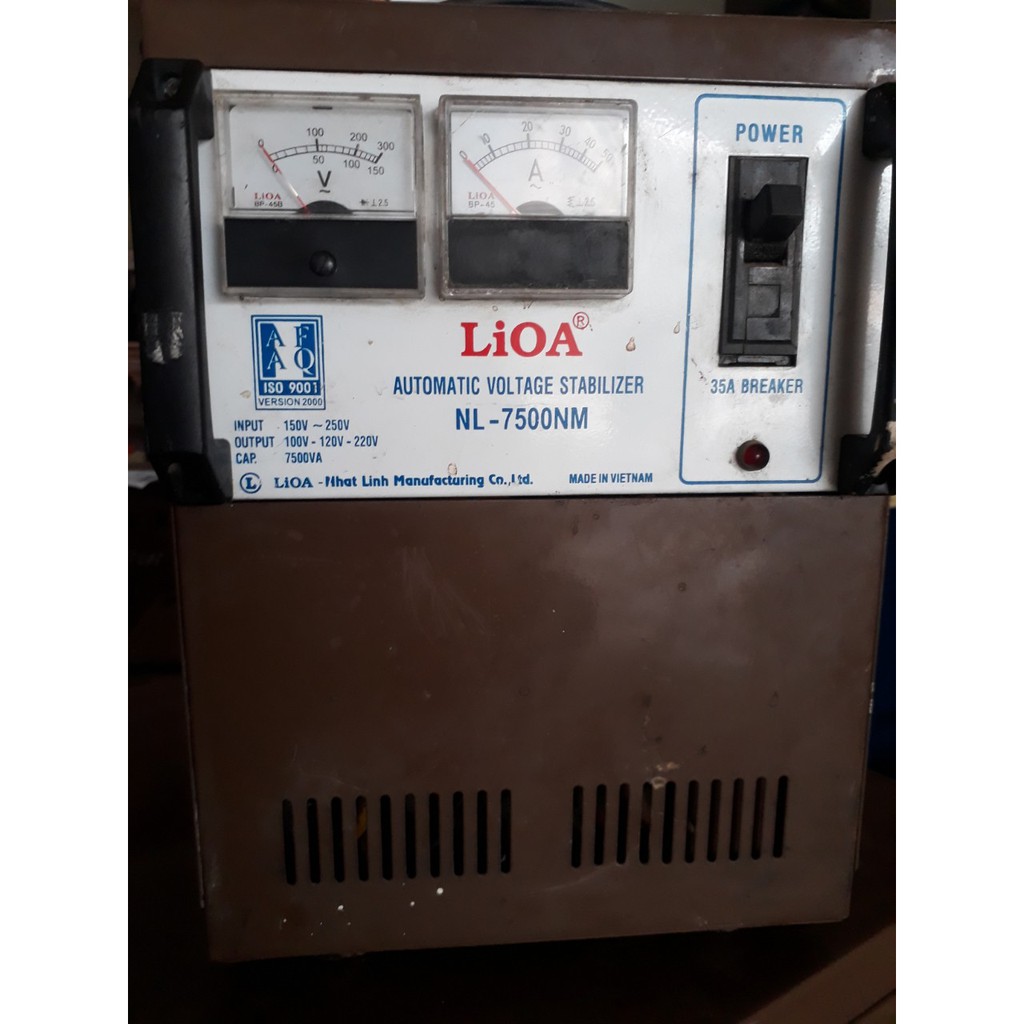 LIOA 7.5KW GIẢI 150-250V.100% DÂY ĐỒNG hàng cũ