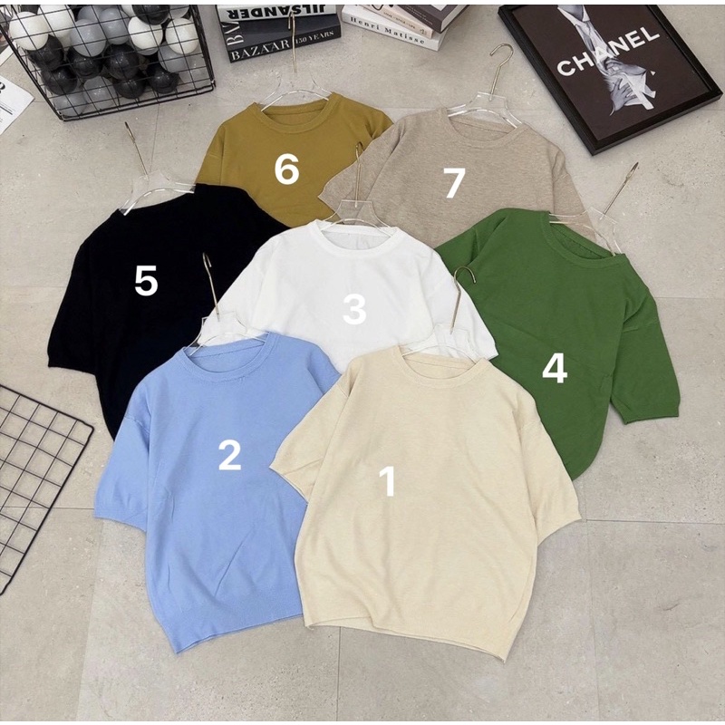 Áo len cộc tay nhiều màu