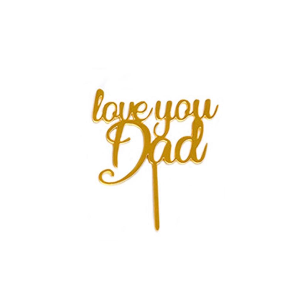AUGUSTINA Topper Cắm Trang Trí Bánh Chữ Happy Daddy Super Dad
