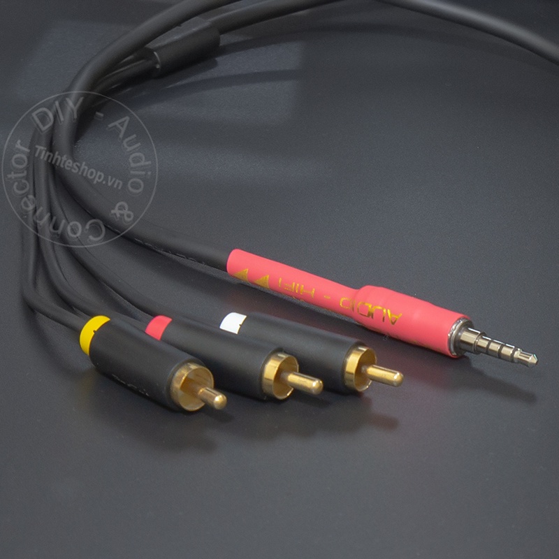 Dây 3.5 ra hoa sen audio + video cho TV Sony DIY 0.5 đến 5 mét - 3.5mm to 3 RCA cable