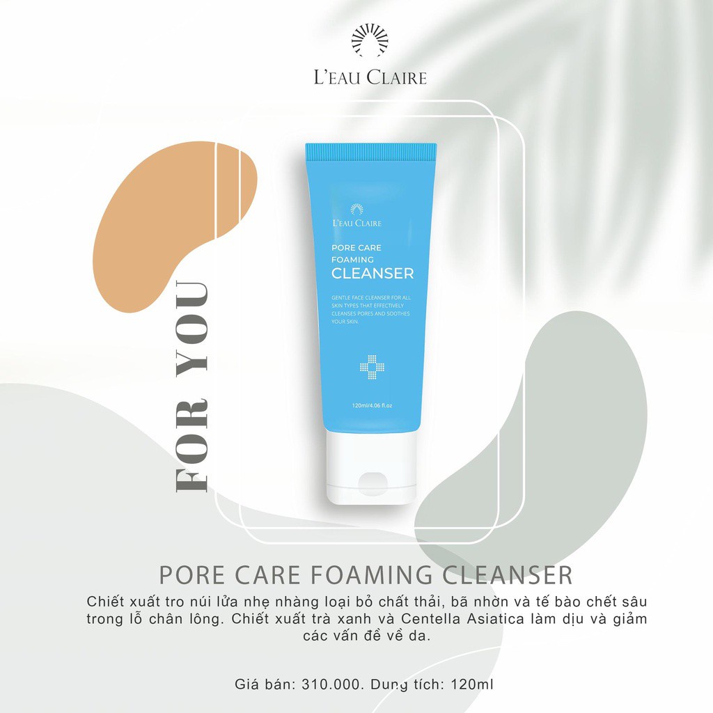 Sữa rửa mặt 😍CHÍNH HÃNG 😍 sạch sâu lỗ chân lông Pore Care Foaming Cleanser sạch bụi bẩn bã nhờn | BigBuy360 - bigbuy360.vn