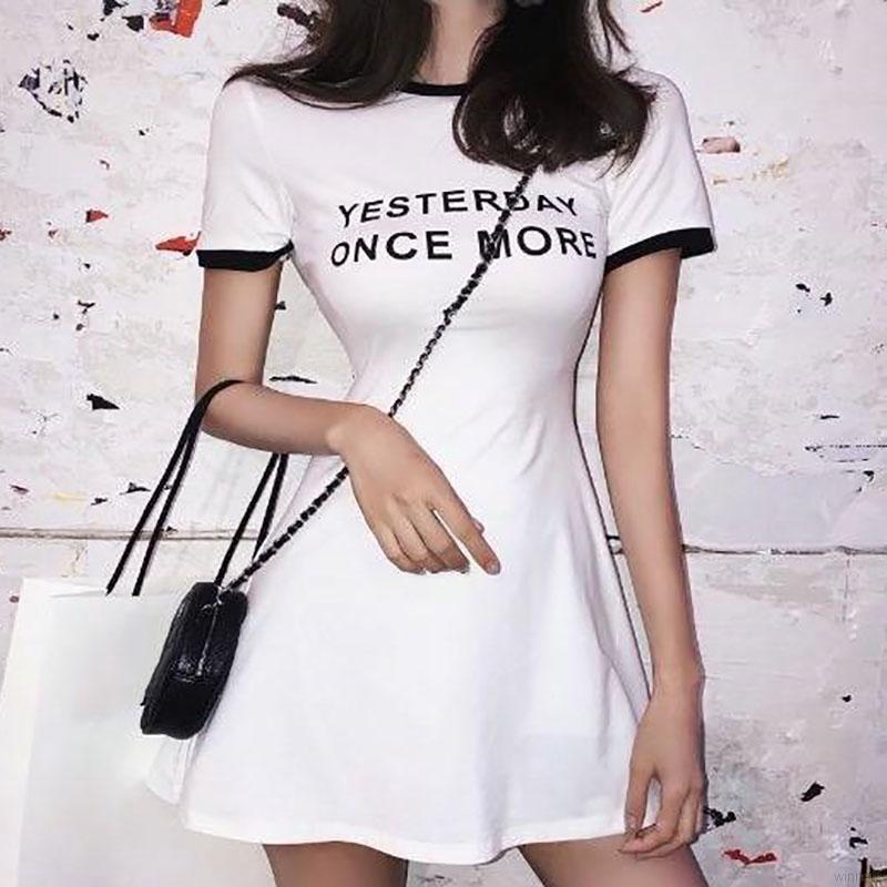 Korean dress skirt skirt waist print a-line skirt women | BigBuy360 - bigbuy360.vn