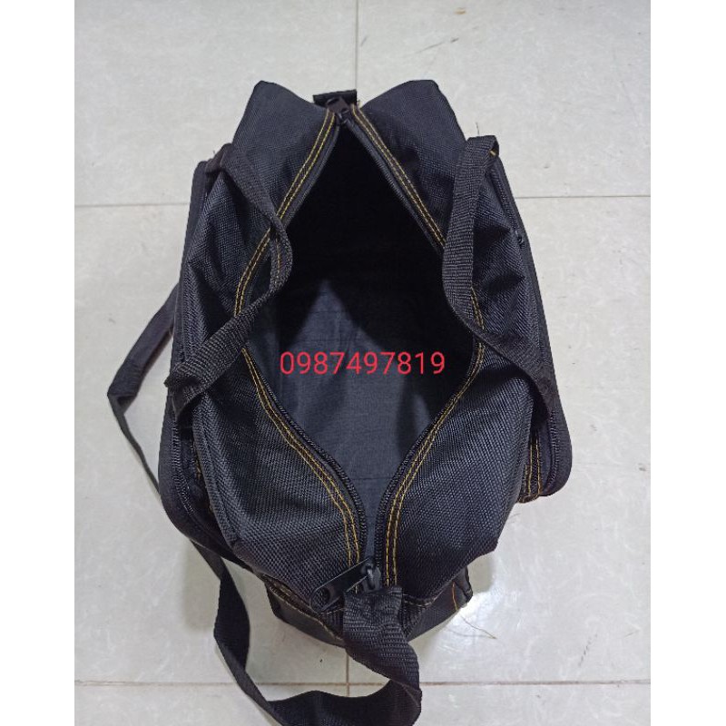 [Rẻ Nhất Shopee]Túi Đựng Đồ Nghề Ngang Size Nhỏ Màu Đen Vải Bố Dày Siêu Đẹp