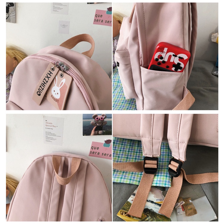 Balo Màu Trơn Phong Cách Hàn Quốc Dễ Thương 2022