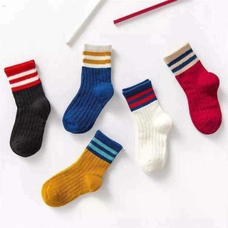 Set 5 đôi Tất gân cổ cao cho bé