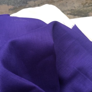 Vải Linen tưng premium màu tím Huế.