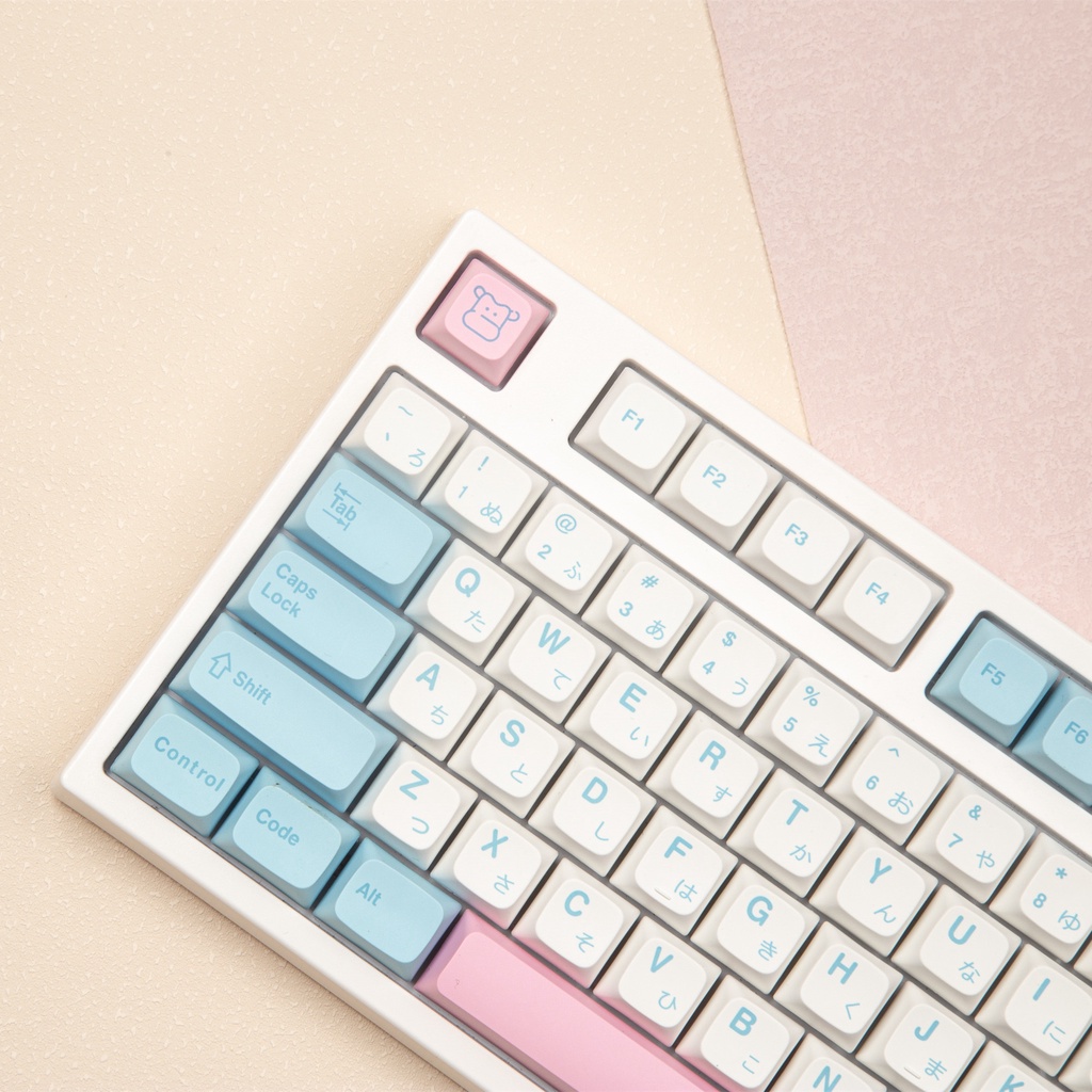 Milk cap keycap cute pink PBT sublimation Nắp Đậy Chìa Khóa Màu Hồng PBT Dễ Thương Dành Cho XDA Profile fit 61/64/84/87/98/108