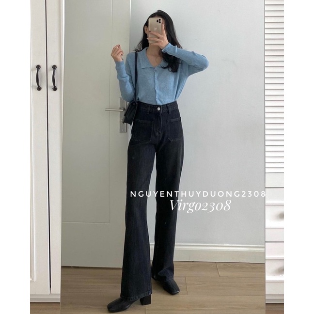 [HÀNG SẴN]QUẦN JEANS ỐNG SUÔNG TÚI TRƯỚC LẠ MẮT HÀNG QUẢNG CHÂU/QUẦN JEANS SUÔNG 2211