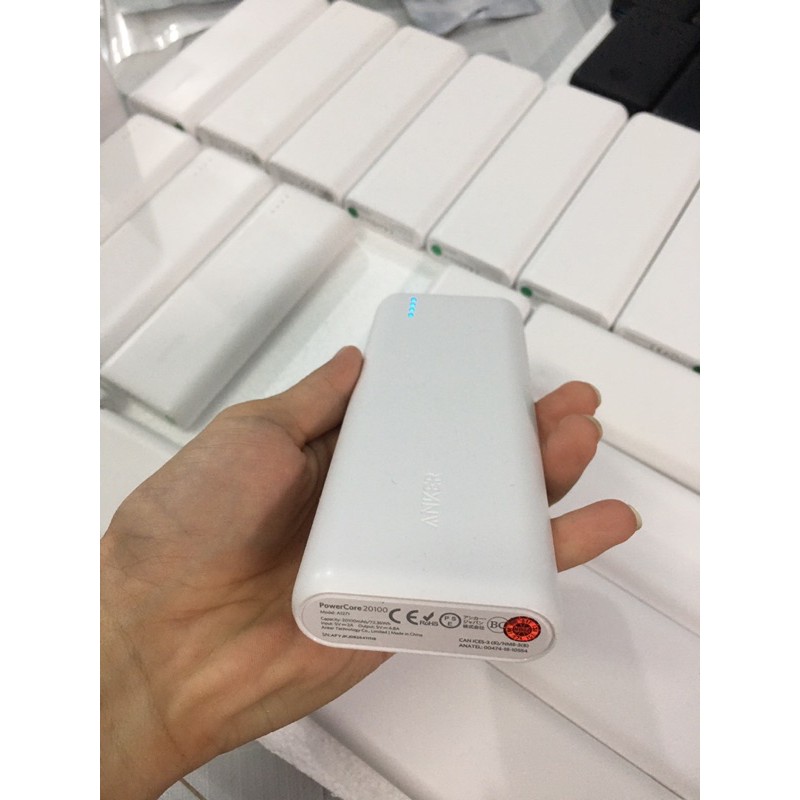 [Mã 159ELSALE hoàn 7% đơn 300K] Pin sạc dự phòng Li-Polymer 20000mAh Anker A1271 PowerCore - Likenew Chính Hãng