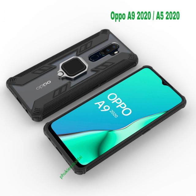 Ốp lưng Oppo A9 2020 / Oppo A5 2020 chống sốc Siêu nhân giá đỡ Iring siêu bền