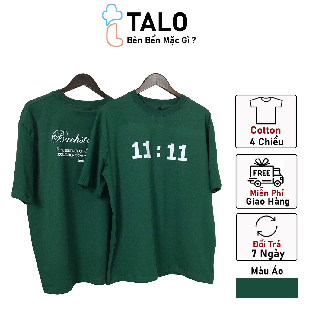 Áo thun Unisex tay lỡ số 11:11 Ulzzang Nam Nữ - TALO Clothess