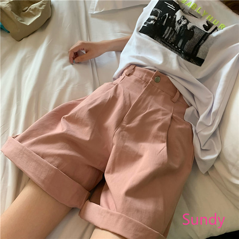 Quần short nữ lưng cao thời trang hàn