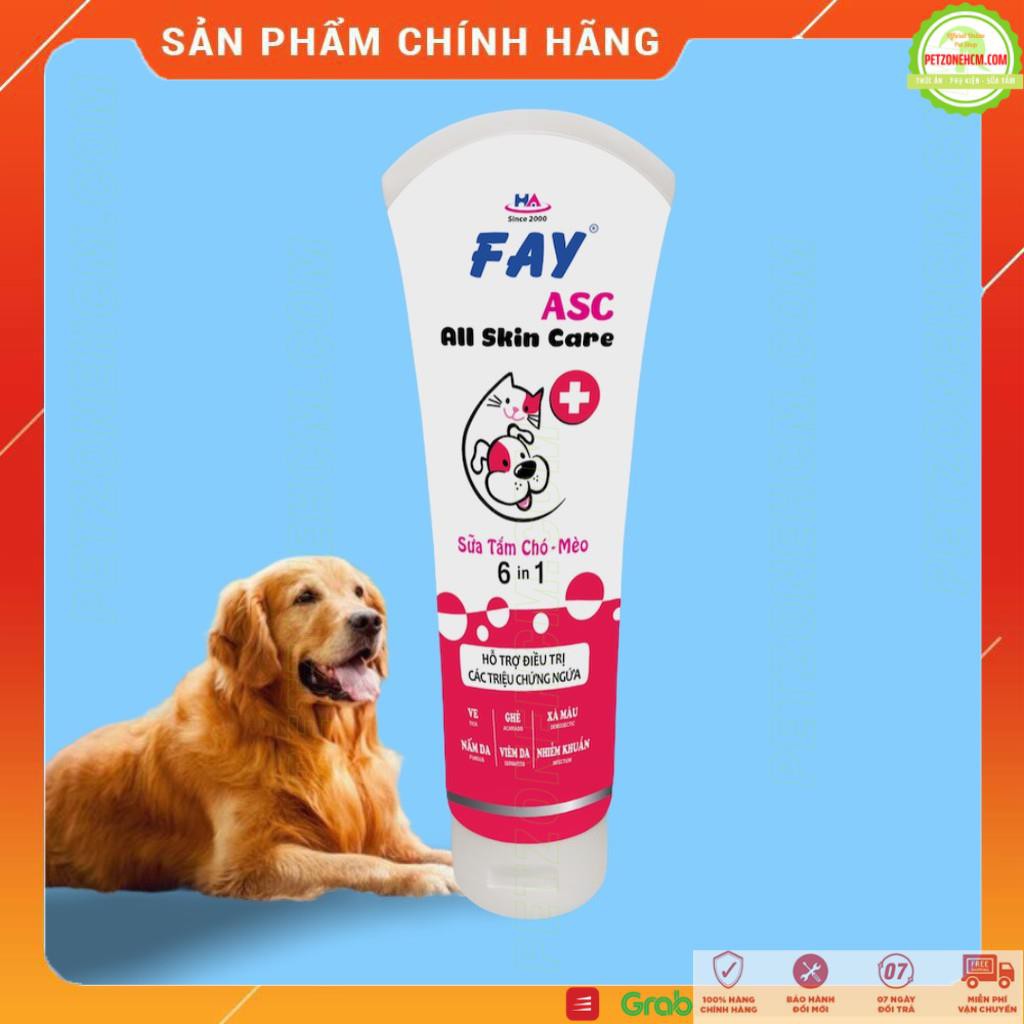 Sữa tắm Fay All skin care 6in1 290ml 💥FREESHIP💥các bệnh ngoài da ve,ghẻ, nấm, ngứa, xà mâu, viêm da cho chó mèo