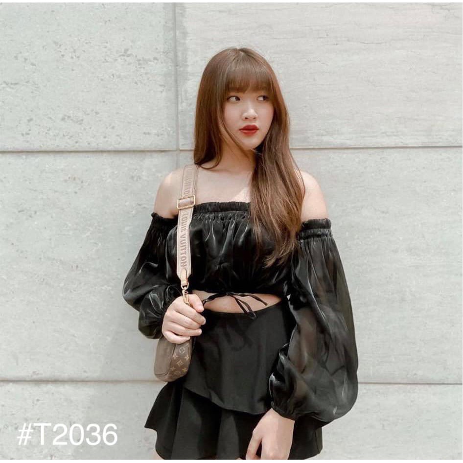 [ BEST SELLER ] ÁO TRỄ VAI CROPTOP  BO CHUN CO GIÃN VỚI CHẤT LIỆU TƠ XỊN XÒ HOT TREND MÙA HÈ - TIN CROPTOP | BigBuy360 - bigbuy360.vn