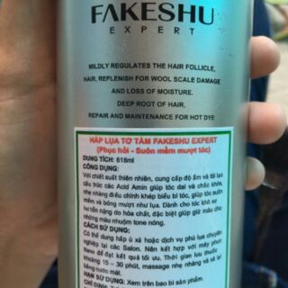 HẤP LỤA TƠ TẰM FAKESHU SIÊU MỀM MƯỢT TÓC 618ML