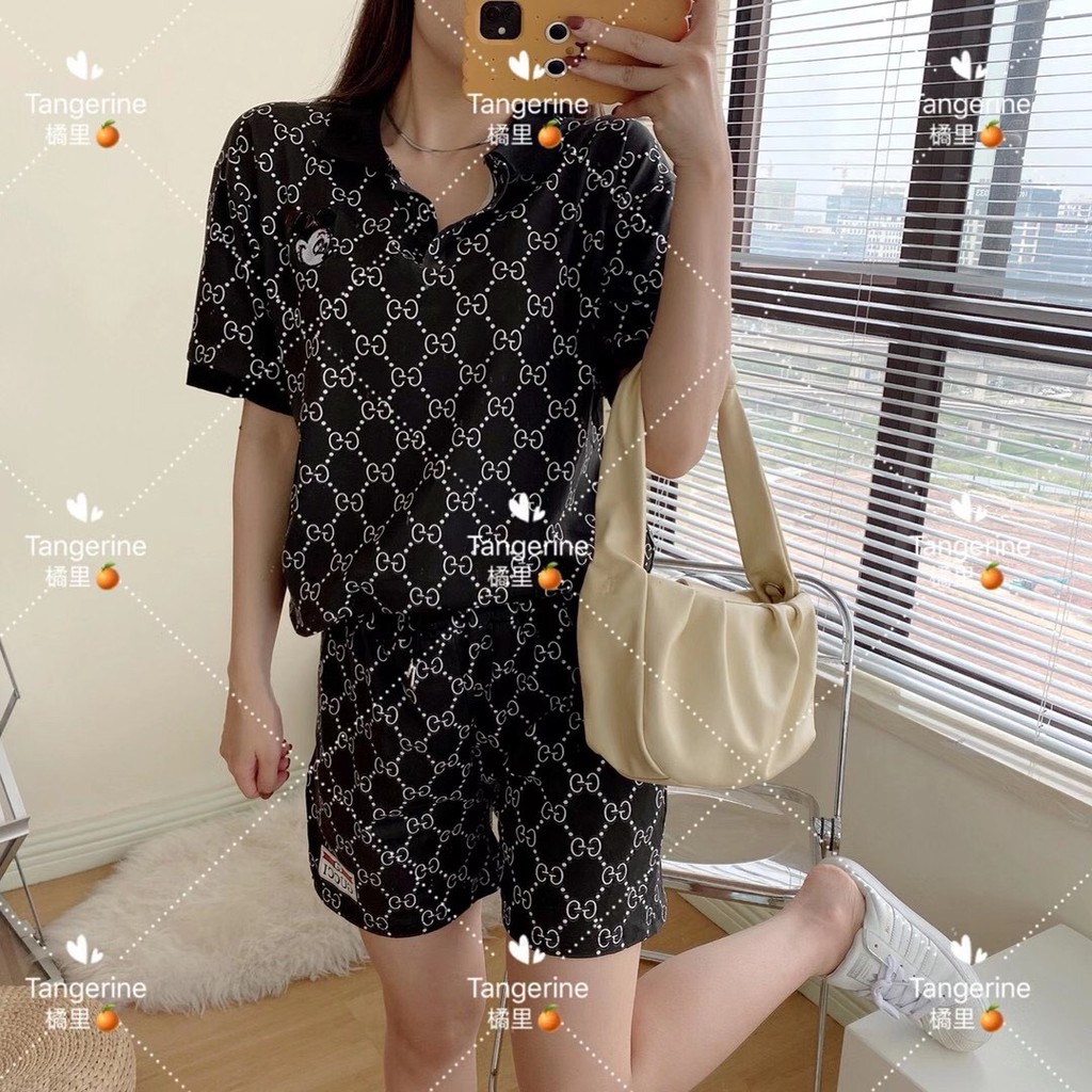 Bộ nữ mặc ở nhà G&gt;C Polo hàng Quảng Châu
