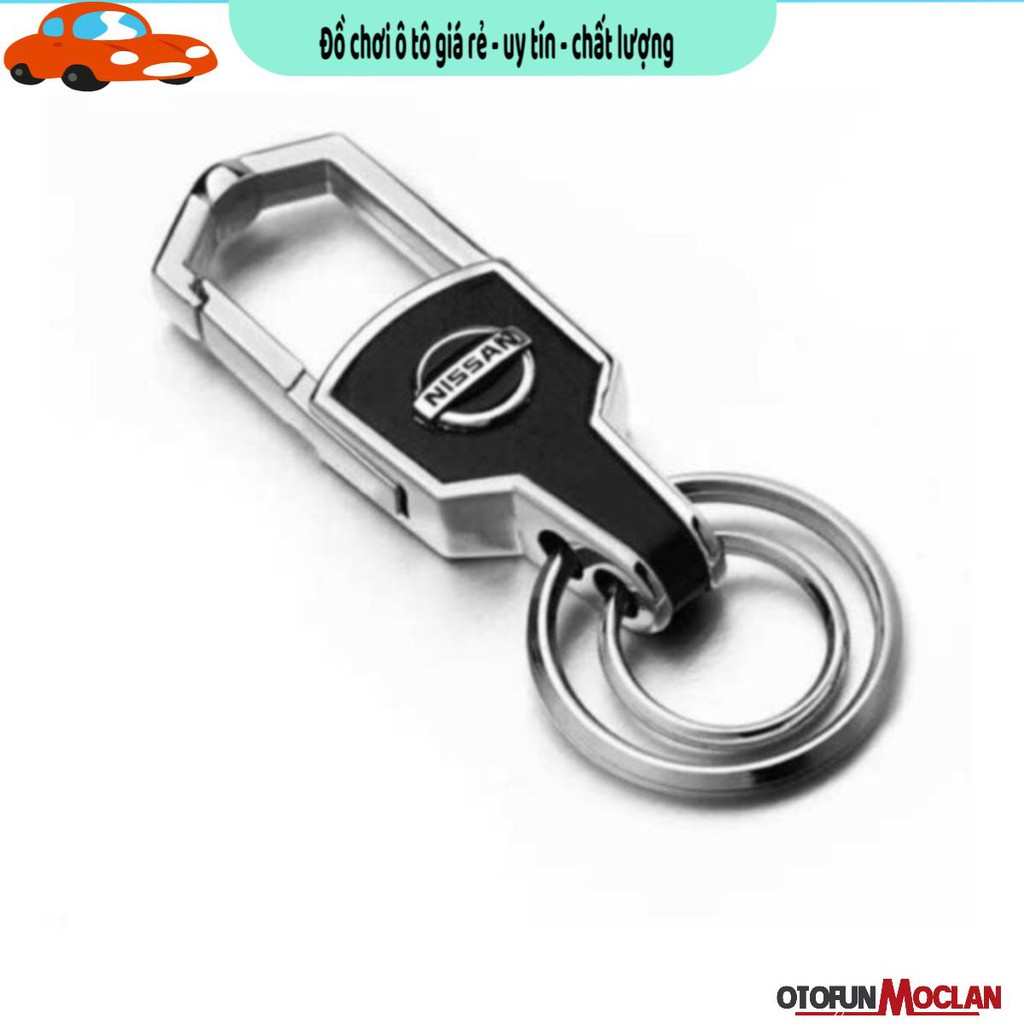 (Nissan) Móc khóa da cao cấp logo hãng Toyota - kiA - Hyundai- Mazda - Honda - ford - Nissan Teana, 