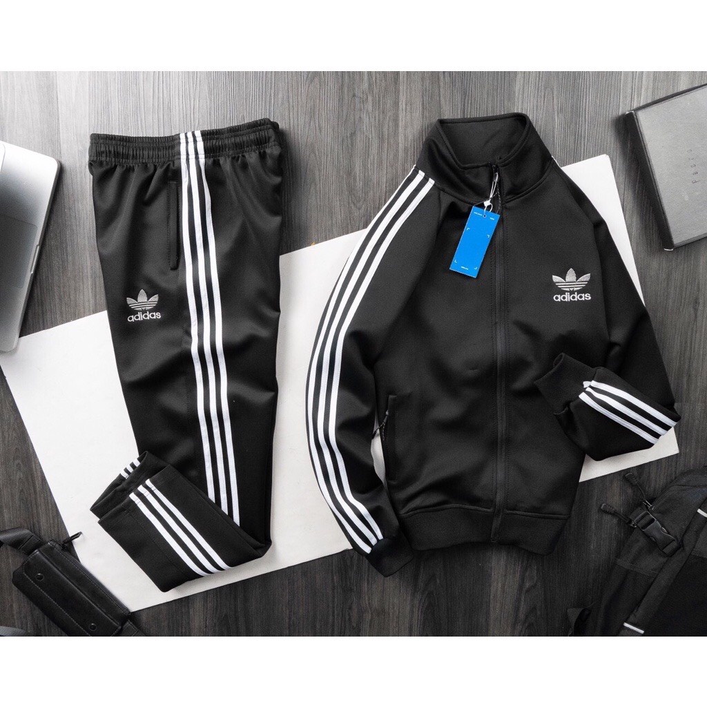 Bộ Thể Thao Nam Nữ Dài Tay Thêu Logo Bộ Quần Áo Thu Đông Chất Vải Poly,Umi Co Giãn 4 Chiều Phong Cách Thể Thao