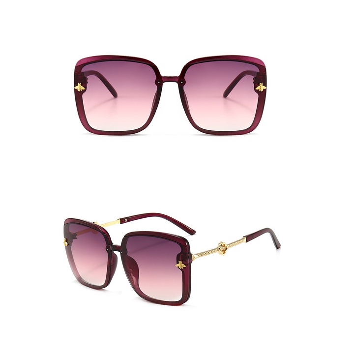 Kính Mát Gọng Vuông Lớn Chống Tia UV Thời Trang