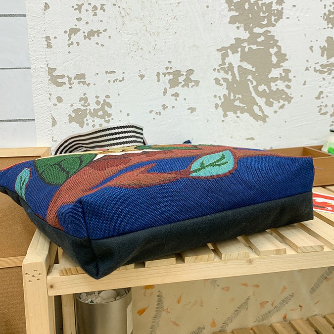 Túi Tote Vải Canvas Thêu Hình Chim Cú Mèo Thời Trang Đeo Chéo GN11-I