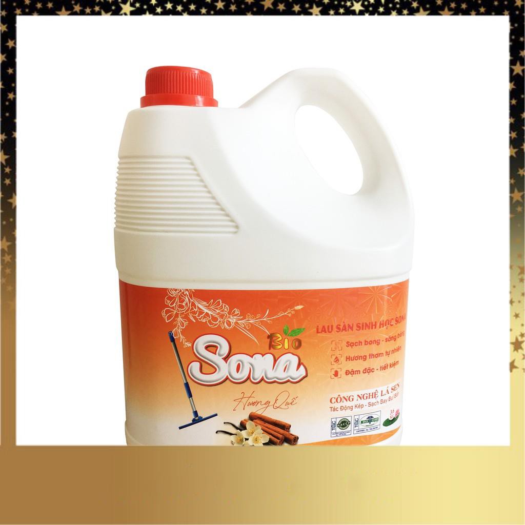 Nước Lau Sàn Sinh Học SoNa 3,6kg Hương Quế