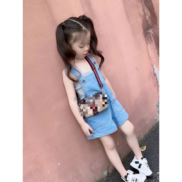 Yếm Jeans Lửng Cho Bé Trai Và Bé Gái Phong Cách_ Hàng Loại 1 Cao Cấp Y6