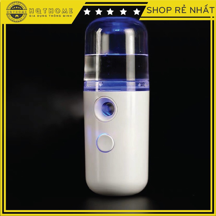 Máy Phun Sương Nano Xông Hơi Mặt Mini Cầm Tay Hỗ Trợ Dưỡng Da Cấp Nước Tối Đa