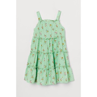 Thanh lý Váy 2 dây hoa xanh HM H&M sz 5-6y_hàng chính hãng authentic