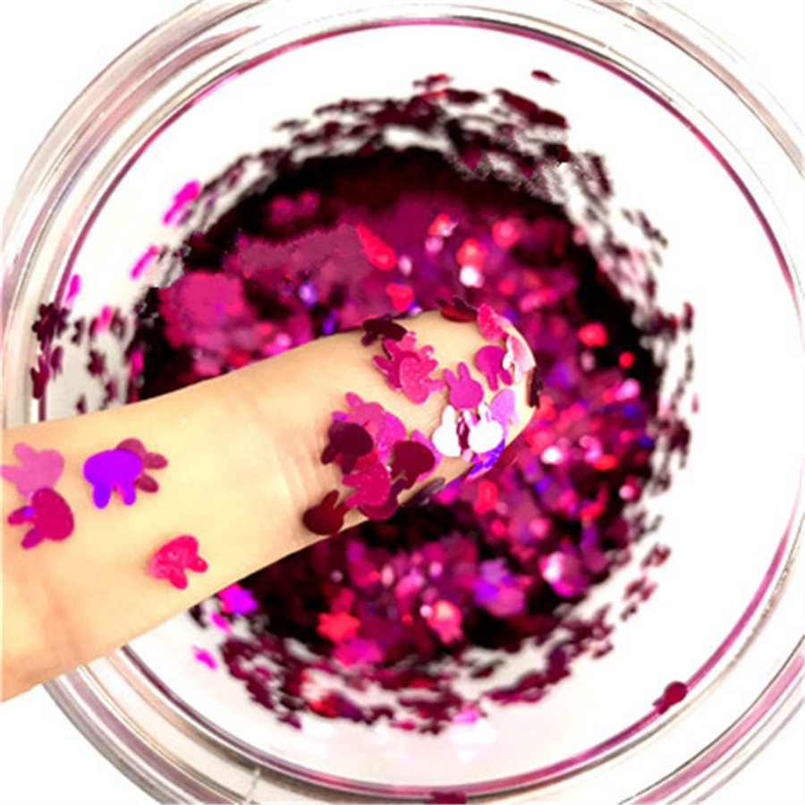 [Hàng mới về] 10g hạt kim sa hình thỏ siêu mỏng 4mm