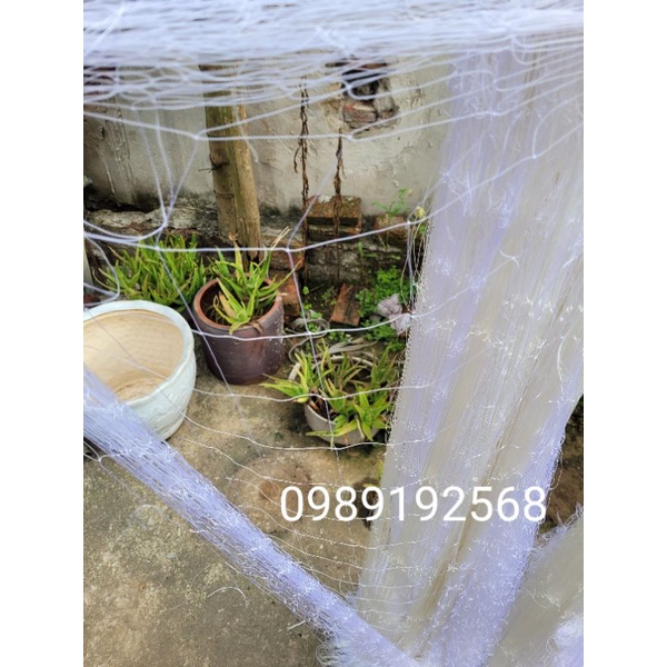 Lưới đánh cá 3 lớp làm bằng sợi dù thái then 6 cao 1,2m dài 35m bắt cá từ 1kg đến 3 kg