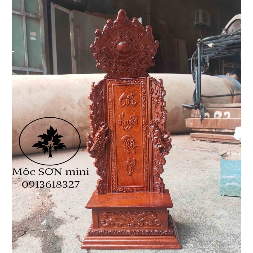 Bài vị thờ cửu huyền thất tổ phù hồ gỗ hương,bài vị gia tiên cỡ bài vị cao 48cm