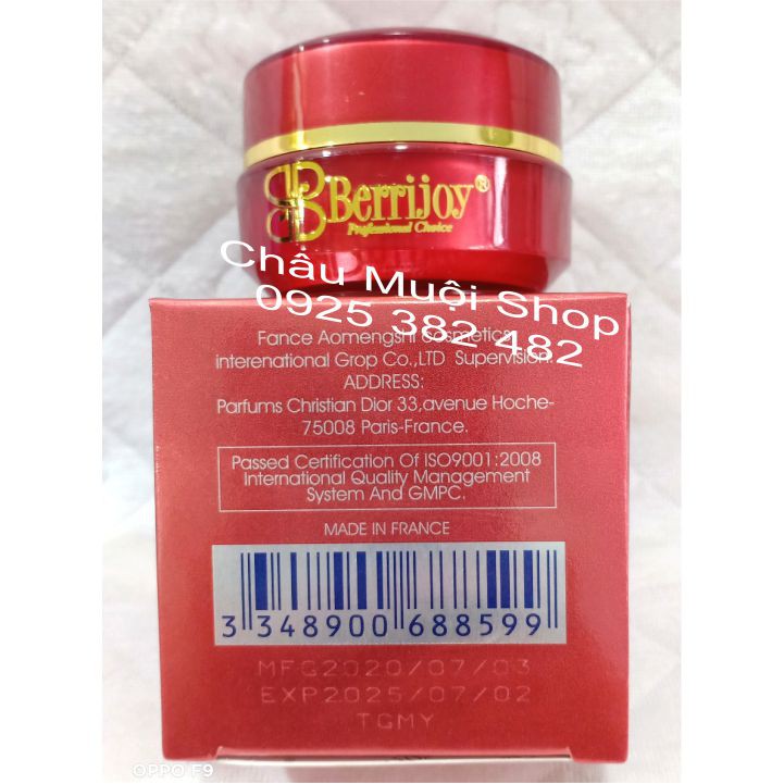 Bộ Kem Dưỡng Trắng Da Mờ Nám Berrijoy Pháp -  Ngày + Đêm