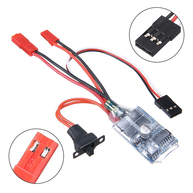 Bộ Điều Khiển Tốc Độ Esc 30A Cho Xe Tải Điều Khiển Từ Xa WPL C14 C24 B14 B24 B16 ☆Hengmatimevip