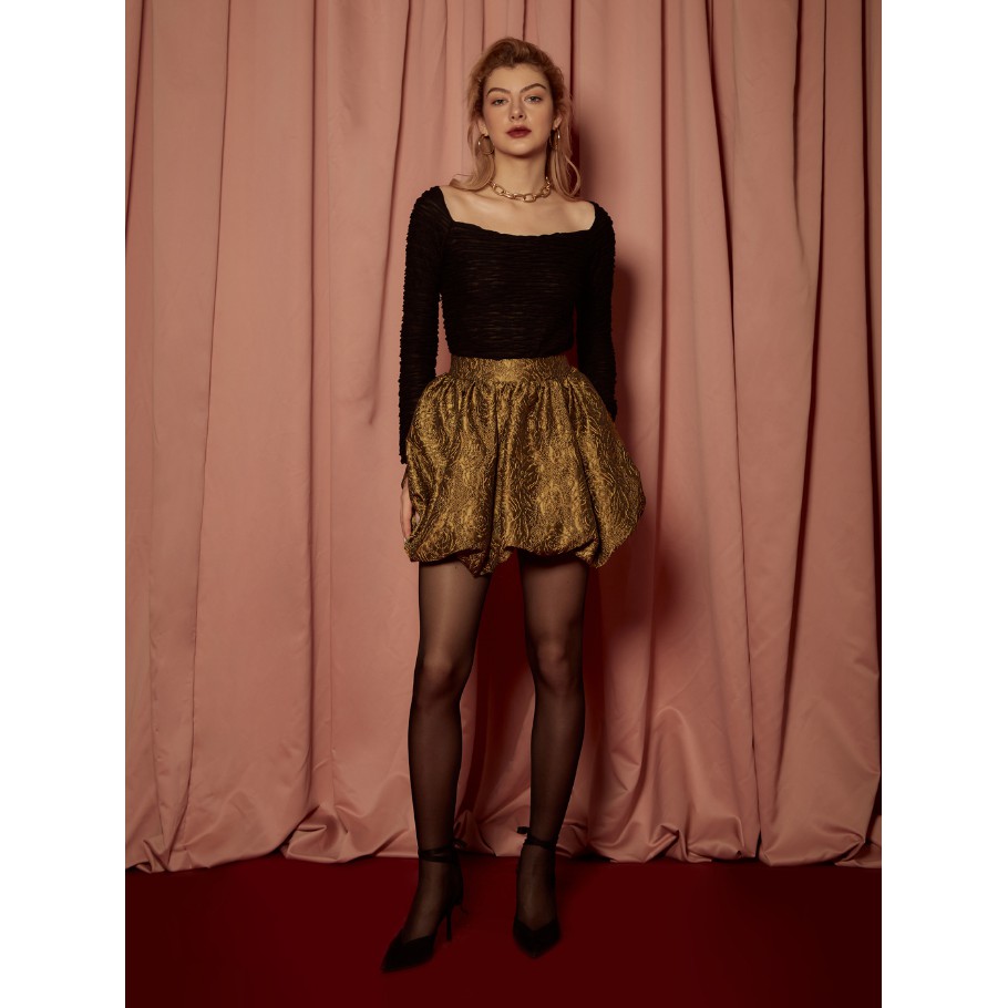 COCO SIN - Chân Váy Bí Màu Gold | BigBuy360 - bigbuy360.vn