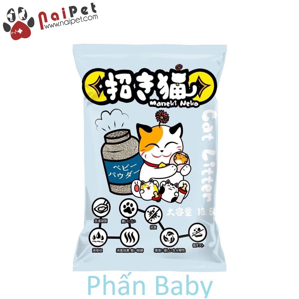 [Mã 229FMCGSALE giảm 8% đơn 500K] Cát Vệ Sinh Cát Đất Sét Thương Hiệu Nhật Maneki Neko Cat Litter