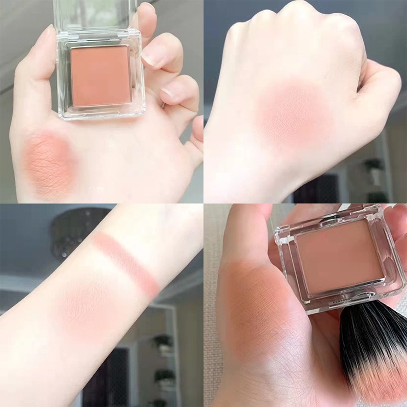 Phấn Má Hồng Dạng Bột Chiết Xuất Việt Quất Tạo Khối Trang Điểm Bắt Sáng Tự Nhiên