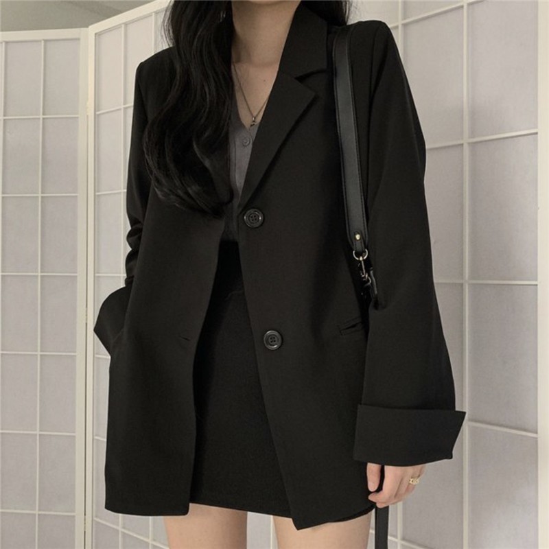 AK07_Set áo blazer + chân váy bút chì dáng công sở