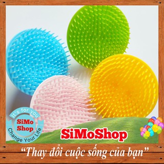 Set 2 dụng cụ gội đầu, matxa da đầu bằng nhựa - đường kính 8.5cm