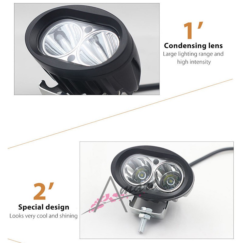 Đèn Chiếu Sáng Hỗ Trợ Sc 20W 12-85V Hình Tròn Dành Cho Ô Tô / Xe Máy