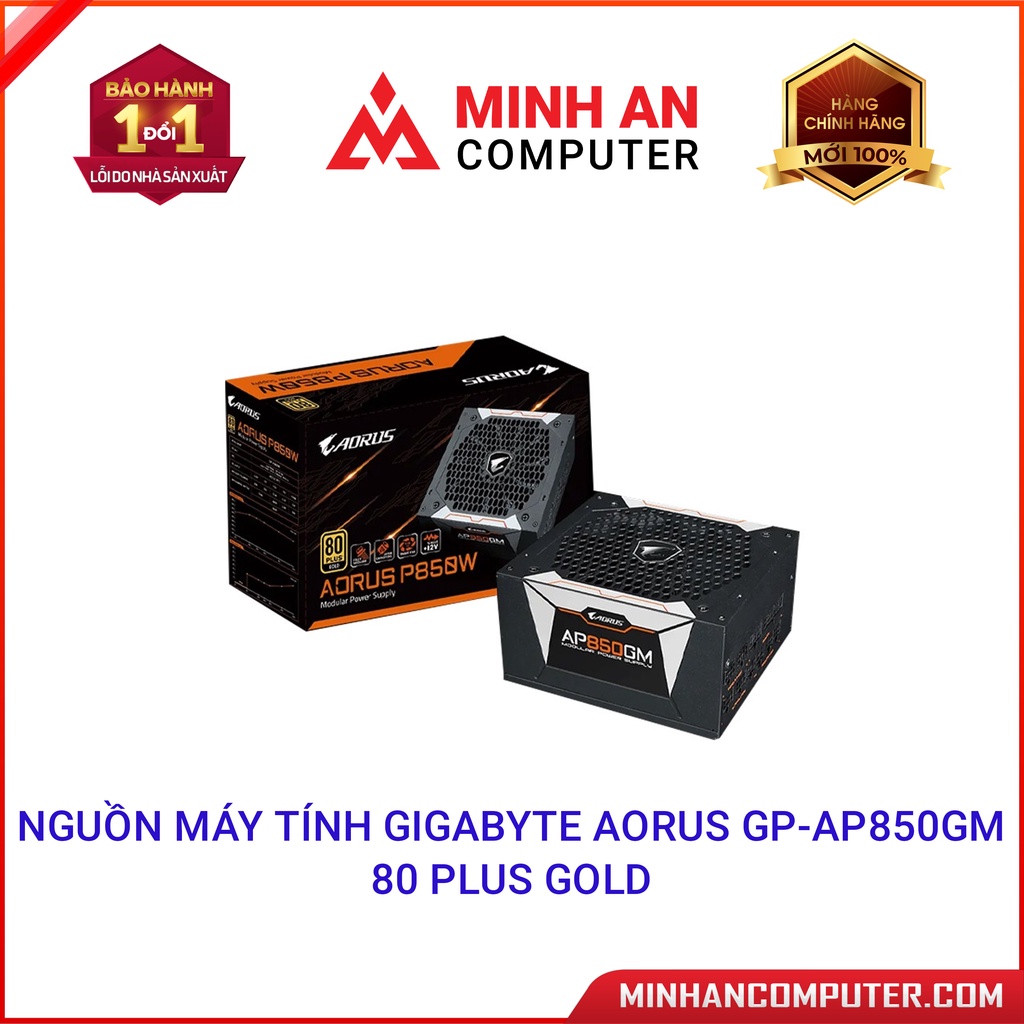 Nguồn máy tính Gigabyte Aorus GPAP850GM 80 Plus Gold