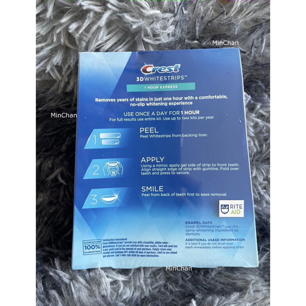 Full Box Dán trắng răng siêu trắng mẫu mới Professional Effects Level Whiterning USA