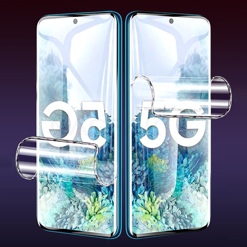 Miếng Dán Hydrogel Mềm Chống Xước Bảo Vệ Màn Hình Samsung Galaxy S21 S7 edge S9 S8 S10 Plus S20 Ultra Note 10 Plus