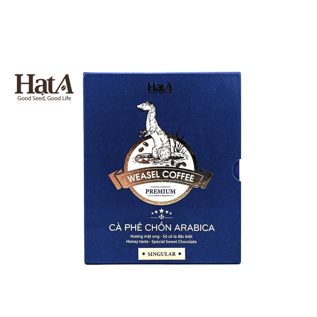 Cà phê chồn thượng hạng Hạt A Cafe Premium Weasel Coffee 100% hạt Arabica hương mật ong - socola đặc biệt 120gr