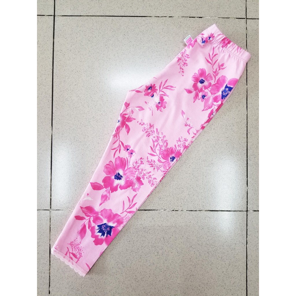 Quần legging dài bé gái in hoa 8-40kg